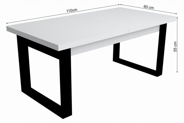 ŁAWA ŁAWOSTÓŁ STOLIK KAWOWY LOFT ROZKŁADANY