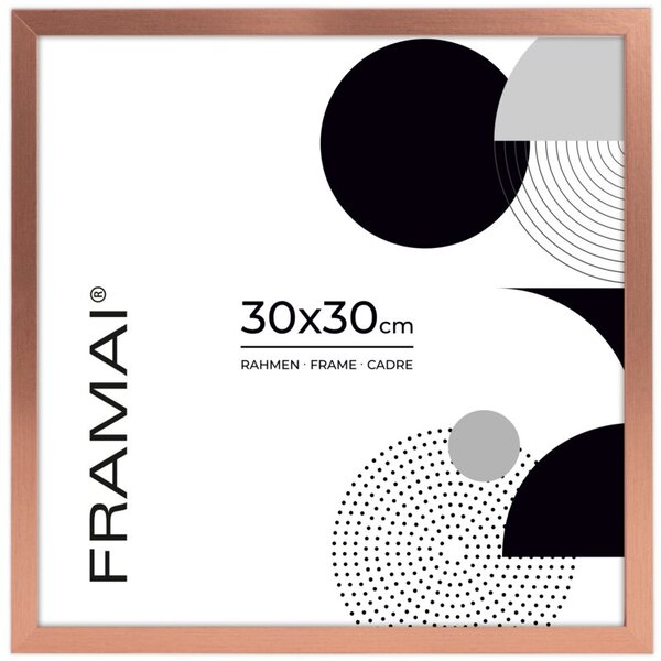 Ramka na zdjęcia 30x30 cm rama MDF kolor miedziany FRAMAI®