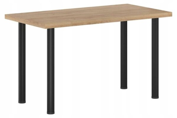 Stół do jadalni 67 x 128 cm kolor czarny i dąb craft FURNITEX ST(B)-FX