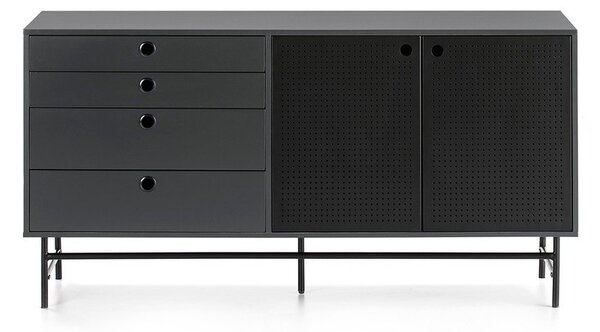 Czarno-niebieska komoda Teulat Punto, szer. 150 cm