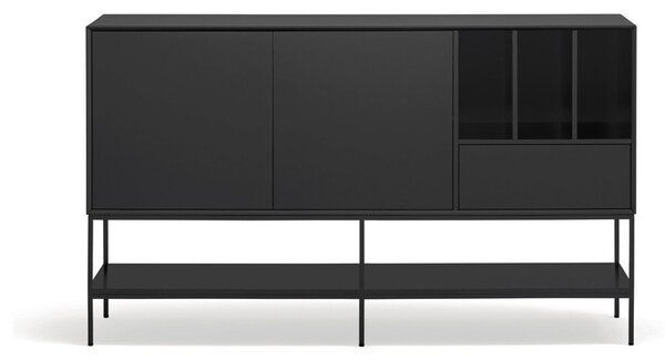 Czarna komoda 166x98x45 cm Platt – Teulat