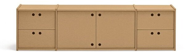 Szafka pod TV w naturalnym kolorze 157x42x40 cm Wally – Teulat