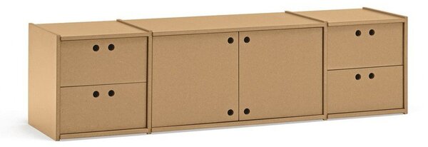 Szafka pod TV w naturalnym kolorze 157x42x40 cm Wally – Teulat