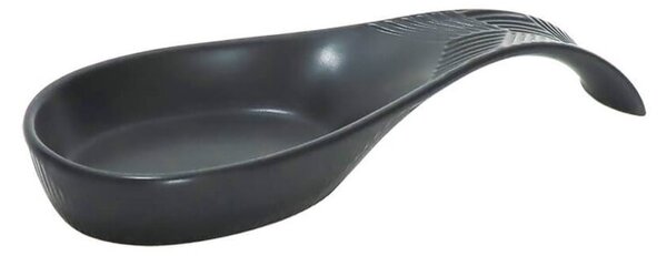 Ceramiczna podstawka pod łyżkę wazową Geometry Black MAESTRO