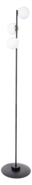 Lampa podłogowa minimalistyczna czarna dekoracyjna 3 mleczne klosze 3xG9 12W Gama Sigma Lighting