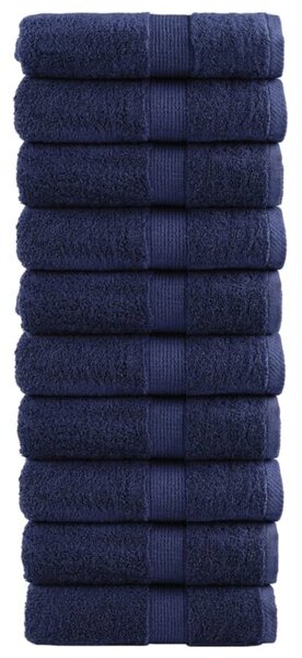 Ręczniki myjące premium, solund 10 szt. granatowe 30x30cm 600 g/m²