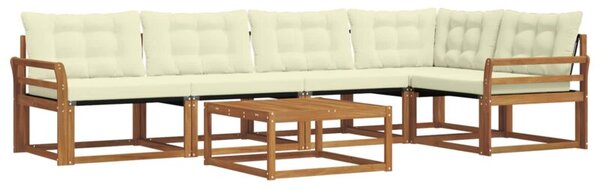 Zestaw mebli ogrodowych z drewna akacjowego - nowoczesny i elegancki design