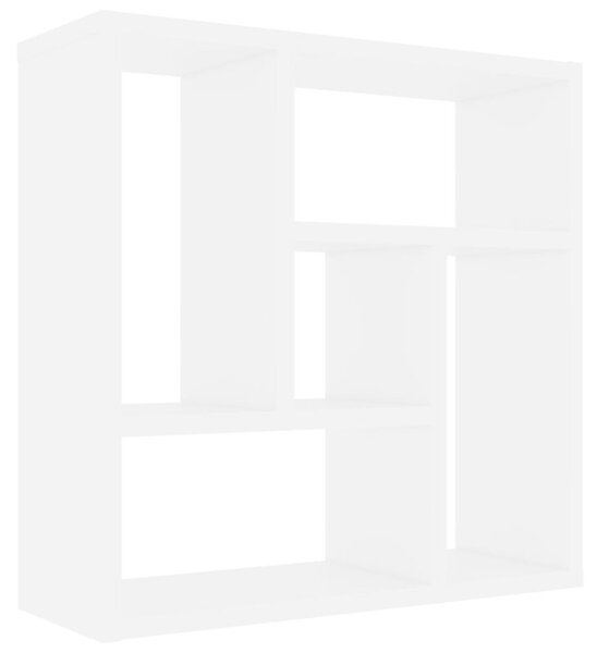 Półka ścienna, biała, 45,1x16x45,1 cm, materiał drewnopochodny