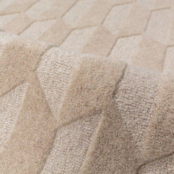 Wełniany dywan tkany ręcznie w naturalnym kolorze/zielononiebieski 160x230 cm Apex Border Wool – Flair Rugs