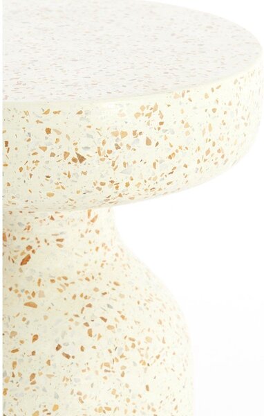 Okrągły stolik z lastryko ø 32 cm Moravit – Light & Living