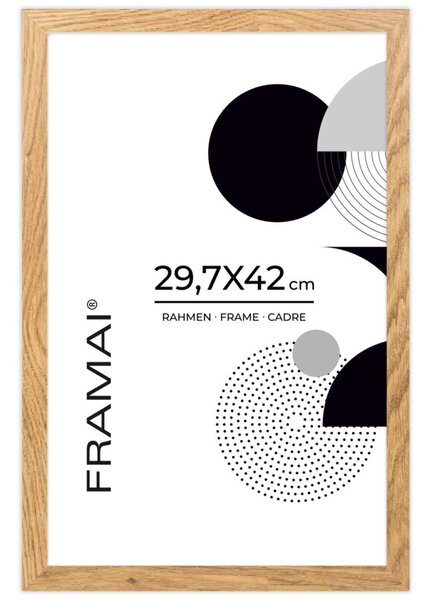 Dębowa ramka na zdjęcia 29,7x42 cm A3 FRAMAI®