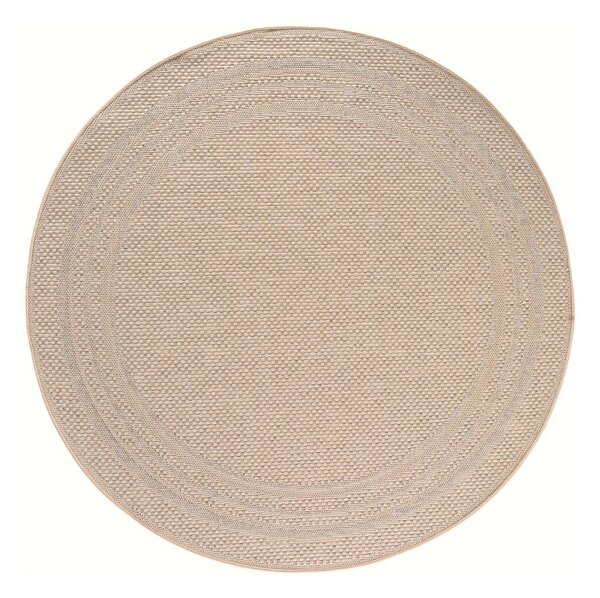 Beżowy okrągły dywan odpowiedni na zewnątrz ø 160 cm Desert 1304 – Ayyildiz Carpets