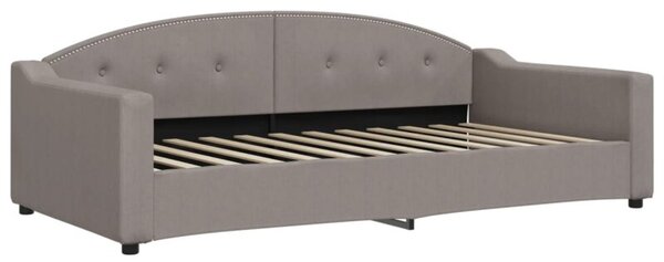 Sofa z funkcją spania, kolor taupe, 100x200 cm, obita tkaniną