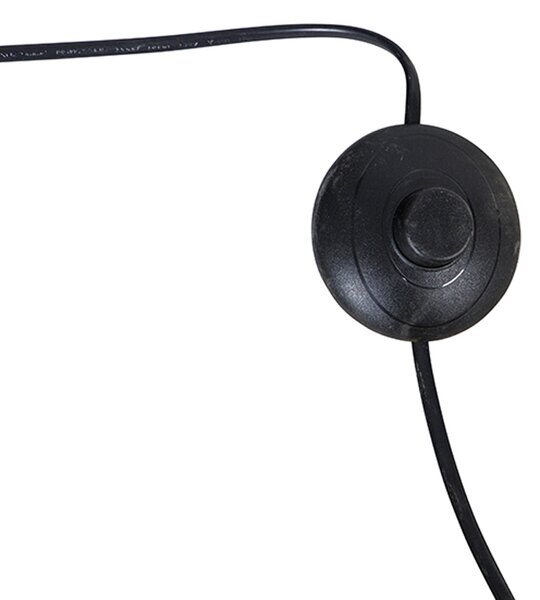 Lampa podłogowa stalowa z ciemnozielonym kloszem 50 cm - XXL
