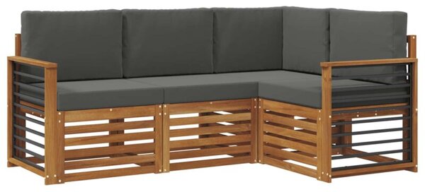 Zestaw mebli ogrodowych z litego drewna akacjowego - nowoczesny i funkcjonalny design