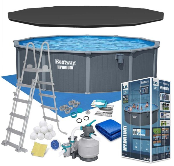 Basen stelażowy Hydrium 549x132 Bestway całoroczny 561CS zestaw