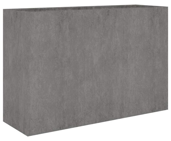 Podwyższona donica, 120x40x80 cm, stal kortenowska
