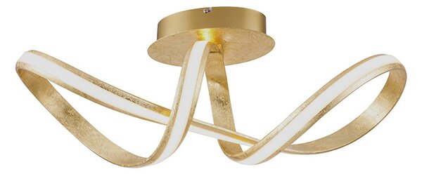 Designerski Plafon / Lampy sufitowe złoty LED ściemnialny - Belinda Oswietlenie wewnetrzne