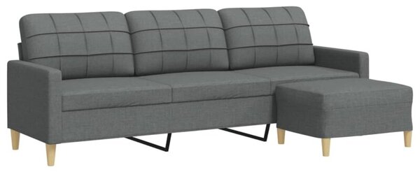 Sofa 3-osobowa z podnÃ³Å¼kiem, ciemnoszara, 210 cm, tkaninÄ