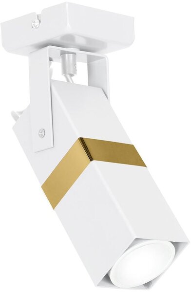 Milagro Vidar lampa podsufitowa 1x8W biało/złota MLP6273
