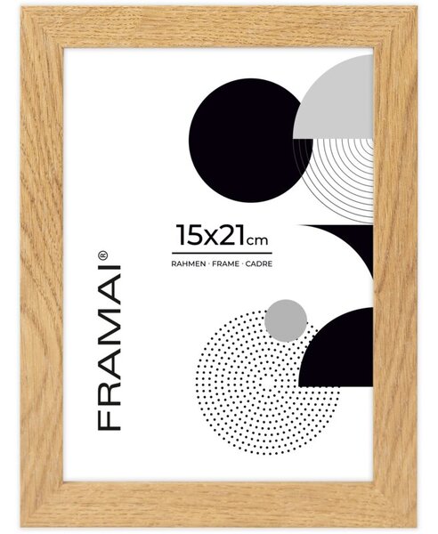 Dębowa ramka na zdjęcia w rozmiarze 15x21 cm FRAMAI®