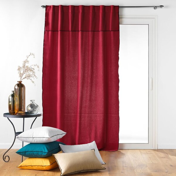 Bordowa zasłona 140x240 cm Mistraline – douceur d'intérieur