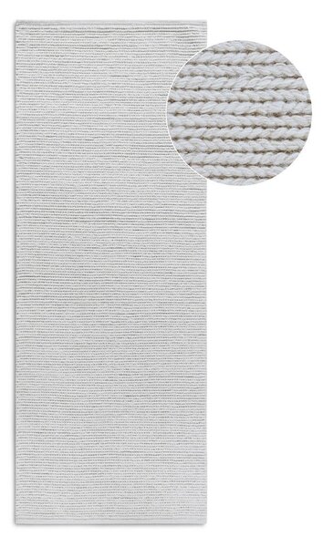 Biały wełniany chodnik tkany ręcznie 80x200 cm Francois – Villeroy&Boch