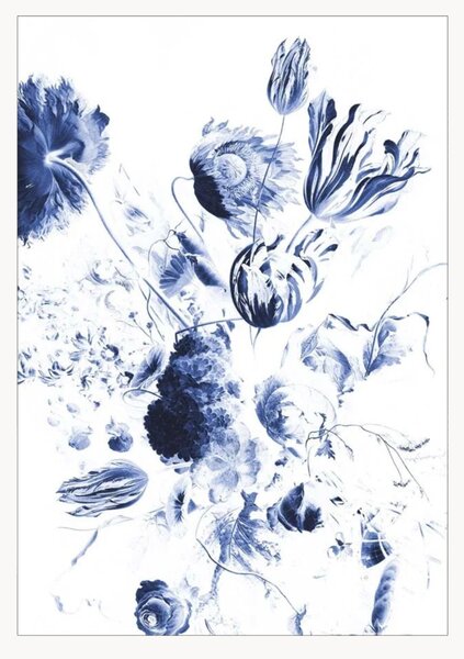 Tapeta Royal Blue Flowers