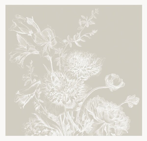 Tapeta Engraved Flowers