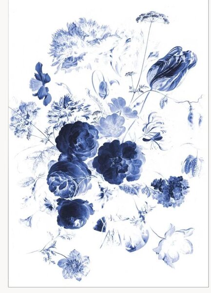 Tapeta Royal Blue Flowers