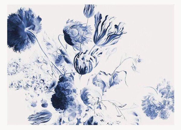 Tapeta Royal Blue Flowers