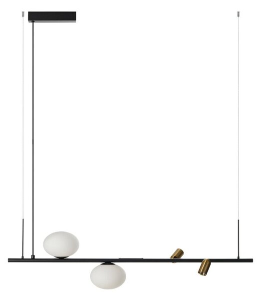 Lampa wisząca LED Azzardo Trasimeno 10W + G9 czarna 95 BK AZ5639 – nowoczesne oświetlenie do wnętrz