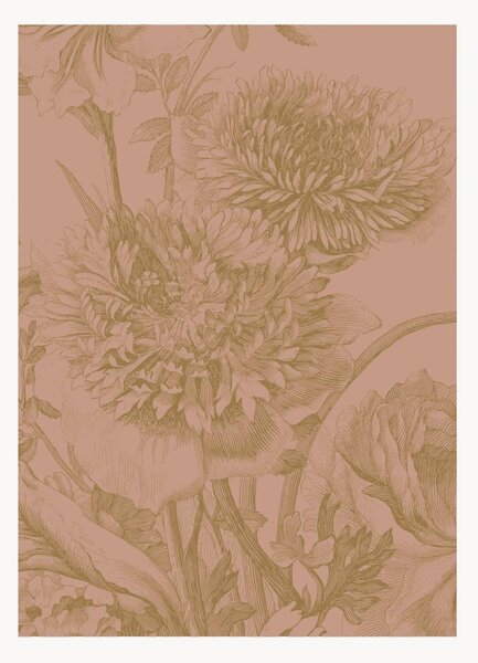 Tapeta Engraved Flowers