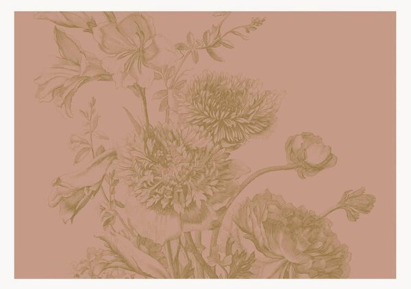 Tapeta Engraved Flowers