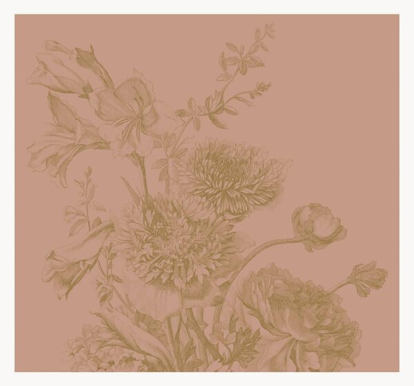Tapeta Engraved Flowers