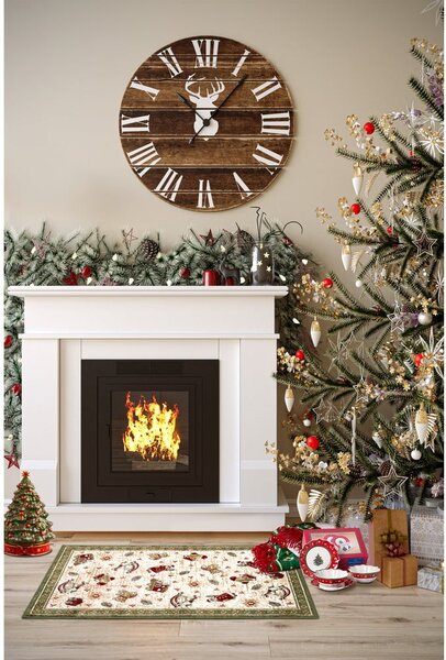 Zielony dywan z mieszanki bawełny ze świątecznym motywem 50x80 cm Toy's Delight Green Christmas – Villeroy&Boch