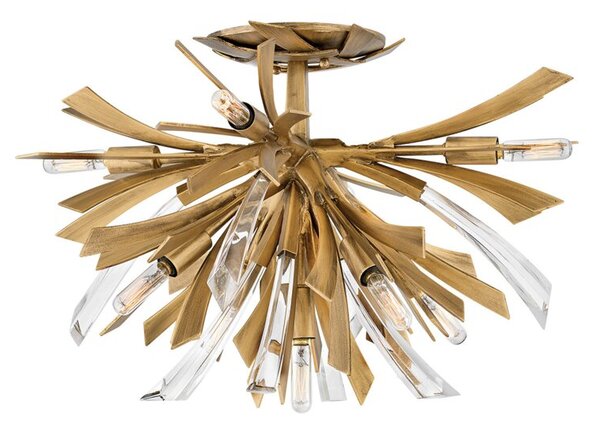 Lampa sufitowa oksydowany złoty Vida 9xE14x40W Quintiesse