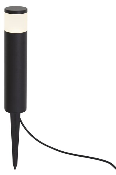 Nowoczesna zewnętrzna lampa typu bollard 12V czarna z LED IP65 - Voltaire Palo
