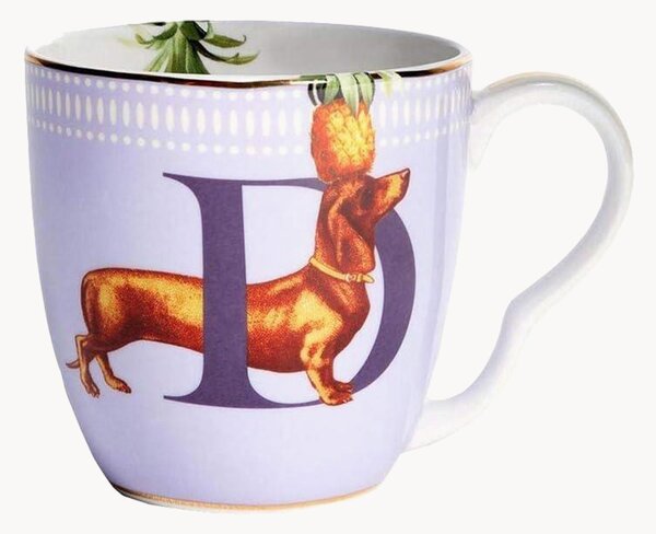 Kubek z porcelany kostnej Dog