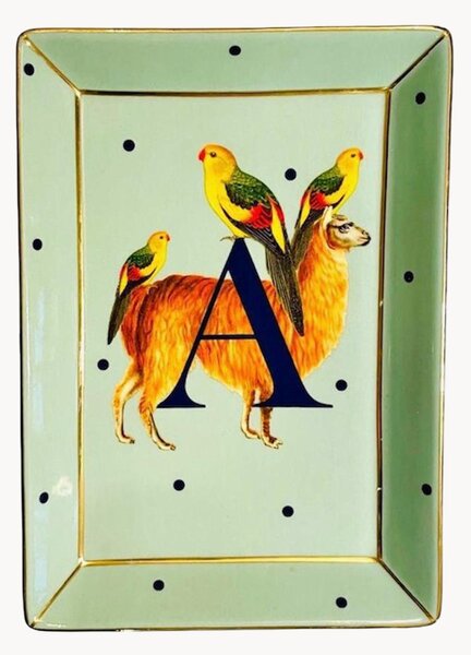 Taca dekoracyjna z porcelany kostnej Alpaca
