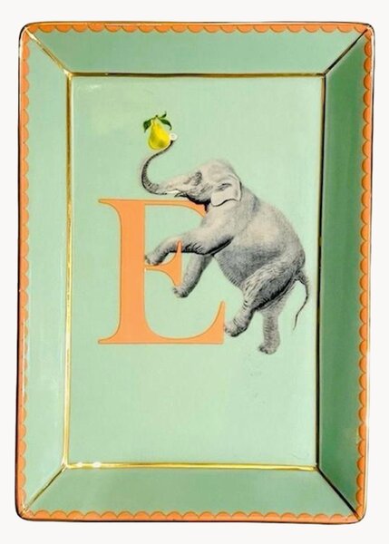 Taca dekoracyjna z porcelany kostnej Elephant