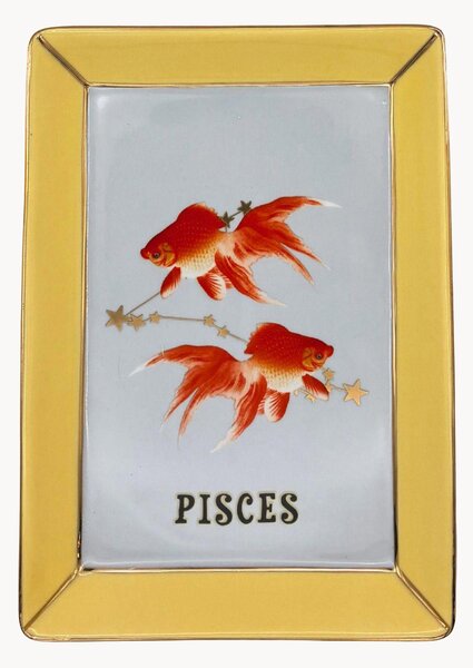 Taca dekoracyjna z porcelany kostnej Pisces