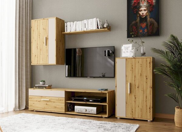 Komplet mebli do małego salonu z komodą | Umeblowana.com