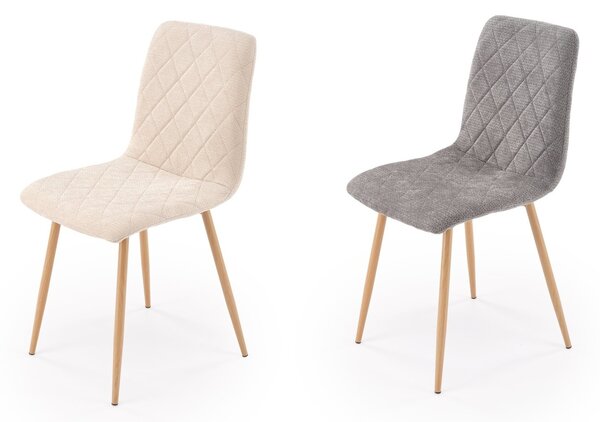 Szare krzesło kuchenne w stylu scandi | Umeblowana.com