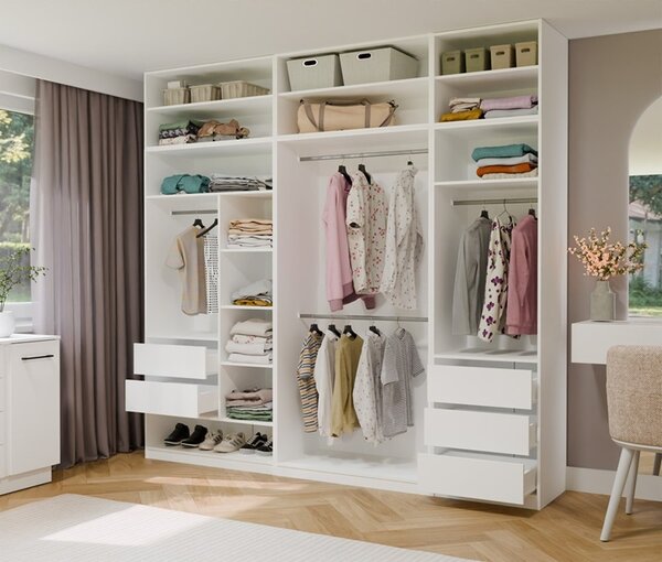 Kompletny zestaw mebli do garderoby 260x250 cm | Umeblowana.com