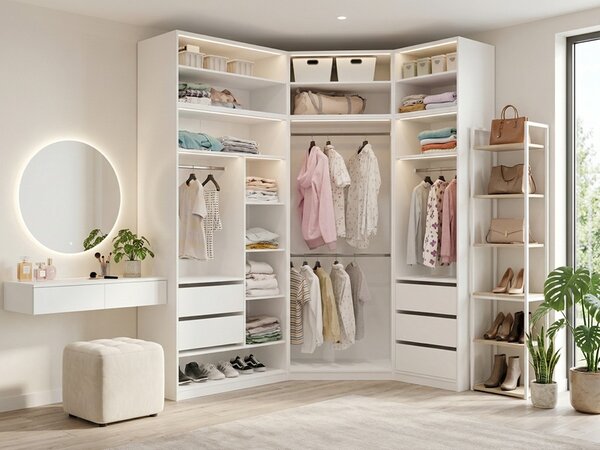Kompletny zestaw mebli do garderoby 260x250 cm | Umeblowana.com