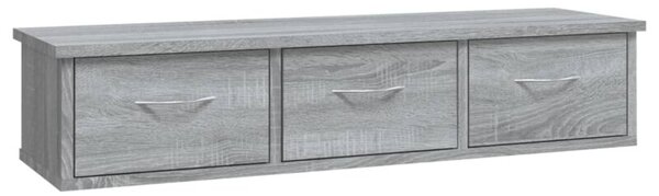 Szafka ścienna, szary dąb sonoma, 88x26x18,5 cm