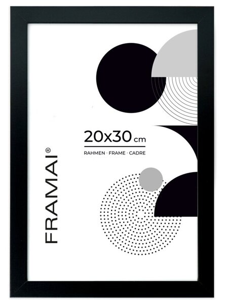 Czarna ramka na zdjęcia w rozmiarze 20x30 cm FRAMAI®