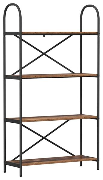 Półka na książki stare drewno 80 x 30 x 146 cm