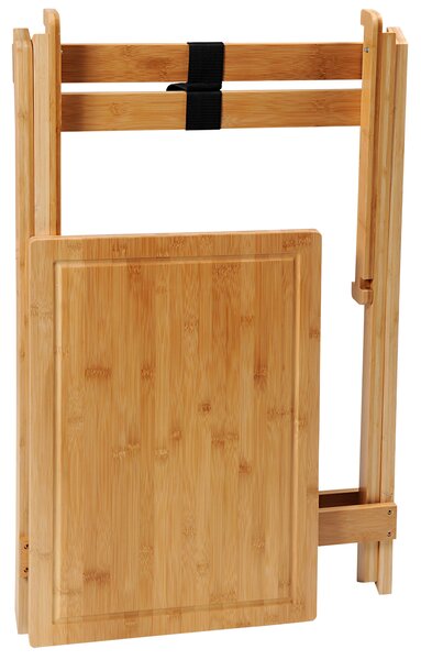 Kesper Rozkładany stół do grilla bambusowy – 60 × 45 × 79 cm